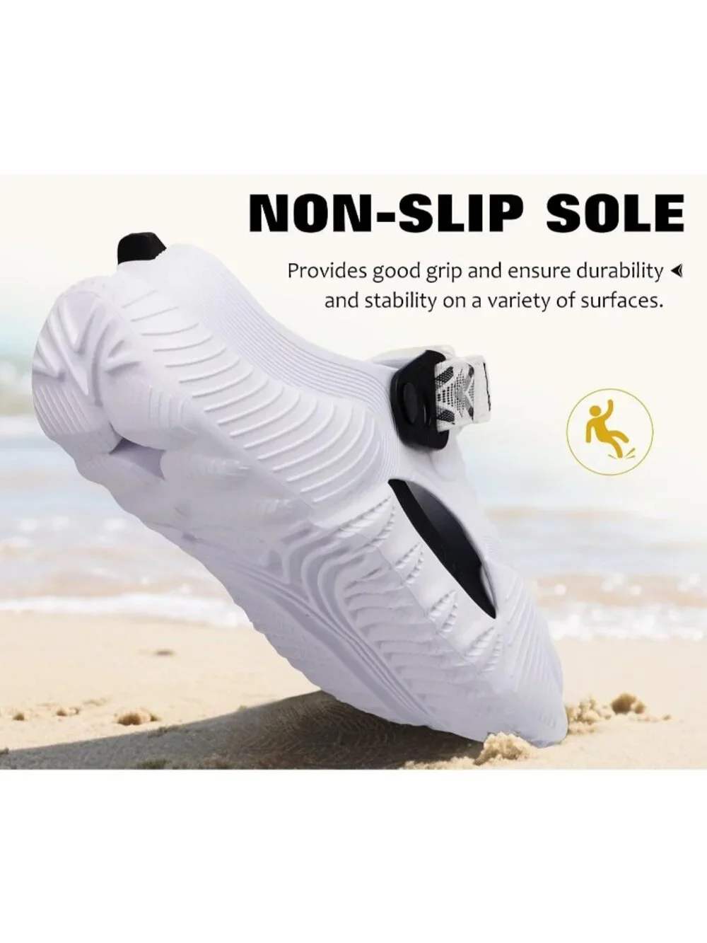 Men's White Black Recovery Clogs Comfortable Orthopedic Mules Thick Sandal Shoes